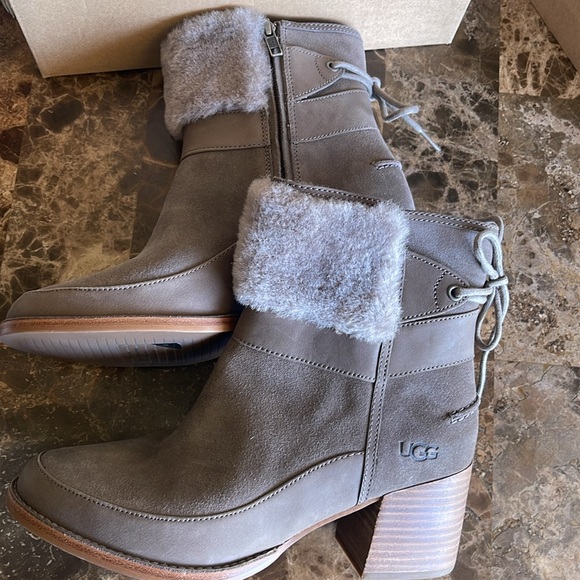 Ugg grey Kirke midi ankle boots - Picture 6 of 12
